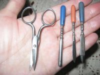 Лот: 9725362. Фото: 5. Антикварный маникюрный набор в...