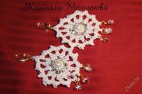 Лот: 2929562. Фото: 2. Серьги "Кружевные". Ручная работа... Ручная работа