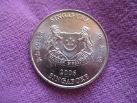 Лот: 2364782. Фото: 2. 20 центов 2006, Сингапур, с пушистым... Монеты