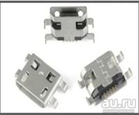 Лот: 13649199. Фото: 2. Разъём micro USB(гнездо microUSB... Радиодетали  (электронные компоненты)