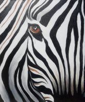Лот: 16189752. Фото: 2. Картина "Зебра". Изобразительное искусство