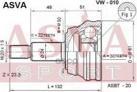 Лот: 24753919. Фото: 2. Шрус Наружный 30X50x22 ASVA арт... Красноярск