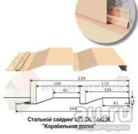 Лот: 9846332. Фото: 3. Сайдинг металлический "Корабельная... Строительство и ремонт