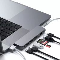 Лот: 21438478. Фото: 4. USB-хаб Satechi Pro Hub Max, серый... Красноярск