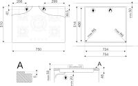 Лот: 20932368. Фото: 4. Варочная панель газовая Smeg PV375CN. Красноярск