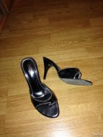 Лот: 9673361. Фото: 2. Босоножки р-р 37 черные. Женская обувь