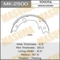 Лот: 5199356. Фото: 2. Колодки задние барабанные MK-2500... Автозапчасти
