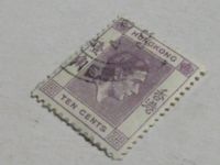 Лот: 9588443. Фото: 5. Марка 10 цент Гонконг портрет...