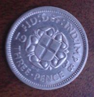 Лот: 5714862. Фото: 2. 3 пенса 1938 год. Великобритания... Монеты