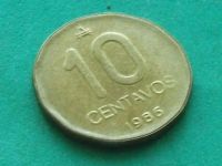 Лот: 11684578. Фото: 2. Монета 10 сентаво Аргентина 1986... Монеты