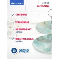 Лот: 24120726. Фото: 3. Ваза для фруктов, 2 яруса, стекло... Домашний быт