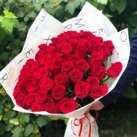 Лот: 2995829. Фото: 2. Букет из 51 розы 8500 рублей. Цветы, букеты