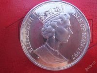 Лот: 2795417. Фото: 2. Остров Мэн, 1 крона,90ая годовщина... Монеты