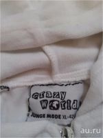 Лот: 8569238. Фото: 3. Белая плюшевая спортивная кофта... Одежда, обувь, галантерея