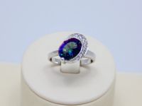 Лот: 14611230. Фото: 2. СЕРЕБРЯНОЕ КОЛЬЦО С САПФИРОМ И... Ювелирные изделия, бижутерия, часы