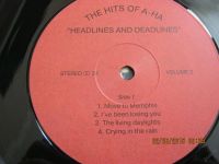 Лот: 5632924. Фото: 3. Виниловая пластинка : A- ha.Headlines... Красноярск
