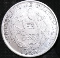 Лот: 15001039. Фото: 2. Гватемала. 1/4 кетцаля. 1926 год... Монеты