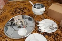 Лот: 12587748. Фото: 2. Набор для приготовления фондю... Посуда, кухонная утварь