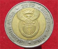 Лот: 11325078. Фото: 2. Монета №19780 ЮАР, 5 рандов 2010год. Монеты