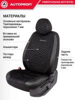 Лот: 25888330. Фото: 3. Авточехлы Аutoprofi Verossa черные... Авто, мото, водный транспорт
