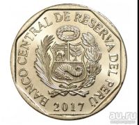 Лот: 16437368. Фото: 2. Перу 1 соль 2017 - Острорылый... Монеты