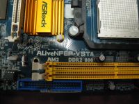 Лот: 10754061. Фото: 3. Материнская плата ASRock ALiveNF6P-VSTA... Компьютеры, оргтехника, канцтовары