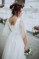 Лот: 16300807. Фото: 2. Свадебное белое платье. Торг. Свадебная мода