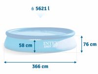 Лот: 5741557. Фото: 2. Бассейн надувной INTEX EasySet... Для дачи, дома, огорода, бани, парка