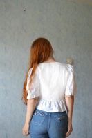 Лот: 9897893. Фото: 5. Качественные джинсы с завышенной...