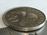 Лот: 7761913. Фото: 3. Монета 20 цент Сингапур 1986 герб... Коллекционирование, моделизм