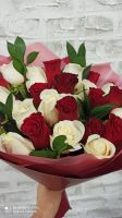 Лот: 12722553. Фото: 2. Букет из 25 красной розы!!. Цветы, букеты