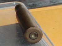 Лот: 17376666. Фото: 2. Гильза пулемётная отстрел латунь... Военная атрибутика