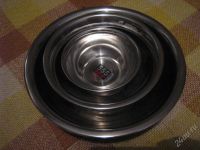 Лот: 26850. Фото: 2. Миски из нержавейки 10,14 и 18...