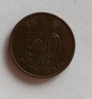 Лот: 16359770. Фото: 2. 50 центов Гонконг. Монеты