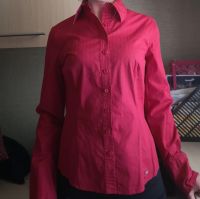 Лот: 15787977. Фото: 2. Женская офисная рубашка ярко-розовая. Женская одежда