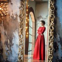 Лот: 9607214. Фото: 5. Платье "Лера" бордовое 42 и 46...