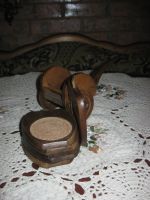 Лот: 17300276. Фото: 3. Винтажный набор подставок под... Домашний быт