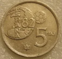 Лот: 7799968. Фото: 3. 5 песет 1980 Испания 5 ptas 1980. Коллекционирование, моделизм