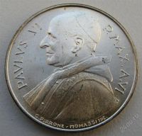 Лот: 1866568. Фото: 2. 500 лир 1968г. Ватикан, серебро... Монеты