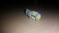 Лот: 5623326. Фото: 2. LED T10 W5W 5 SMD5050 яркая светодиодная... Автозапчасти