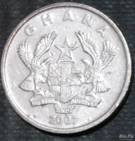 Лот: 13773892. Фото: 2. Экзотика с рубля (18402) Гана. Монеты