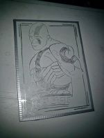 Лот: 5000565. Фото: 5. Мужиг. рисунок алюминием на стекле...