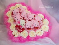 Лот: 2362692. Фото: 2. букеты из игрушек, букеты из конфет... Цветы, букеты