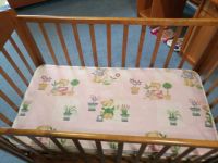 Лот: 12169057. Фото: 3. Детская кроватка маятник с ортопедическим... Мебель