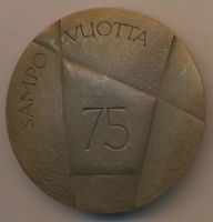 Лот: 11068901. Фото: 2. Финляндия 1983 Медаль 75 лет Sampo... Значки, медали, жетоны