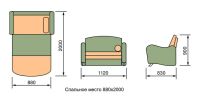 Лот: 7035011. Фото: 3. Софа / Детская Кровать-Диван Пчелка... Мебель