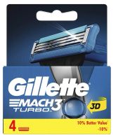Лот: 17817402. Фото: 3. Gillette Mach3 Turbo cменные кассеты... Красота и здоровье