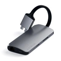 Лот: 25848533. Фото: 3. USB-хаб Satechi USB-C Dual Multimedia... Компьютеры, оргтехника, канцтовары