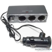 Лот: 3190626. Фото: 4. Тройник прикуривателя с USB разъемом... Красноярск