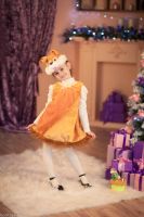 Лот: 6318399. Фото: 3. Костюм Белочки д/дев. 110см. Новый год!